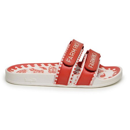 Chinelo Slide Farm Praiana Duplo Passeio de Rio Vermelha
