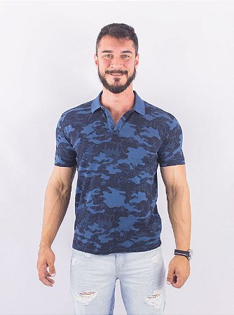 Camisa Polo Mini Camo Classic Vintage Ellus