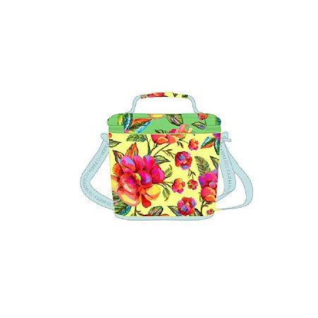 Bolsa Mini Cooler Farm Farofa Céu de Flor Colorido