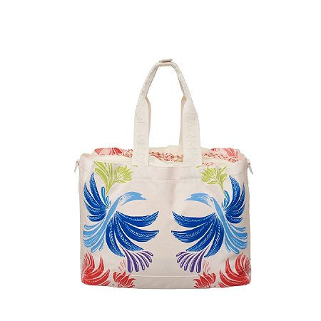 Bolsa Farm Tote Carioca Arco Iris Tropical