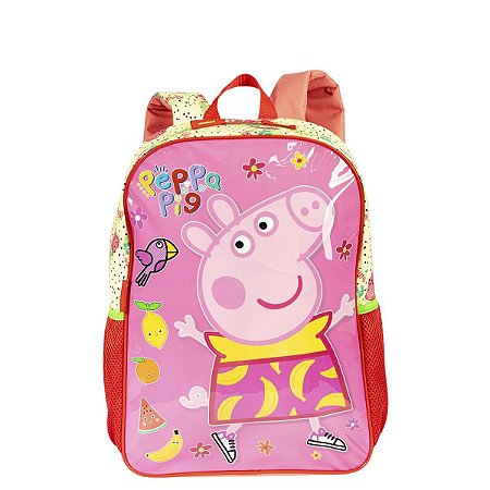 Mochila Peppa Fruits Grande Colorida Sestini