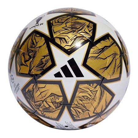 Bola UCL Club 23/24 Knockout Adidas Branca Dourada 5