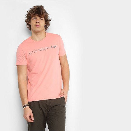 CAMISETA ELLUS FINE ORIGINALS E ASA CLASSIC ROSA MASCULINA