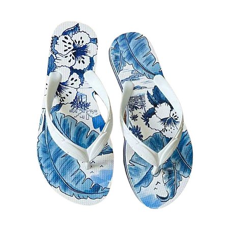 Chinelo Farm Raibown Print Arara Azul
