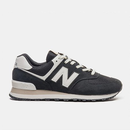 Tênis New Balance 574 V2 Feminino Preto Bege Claro
