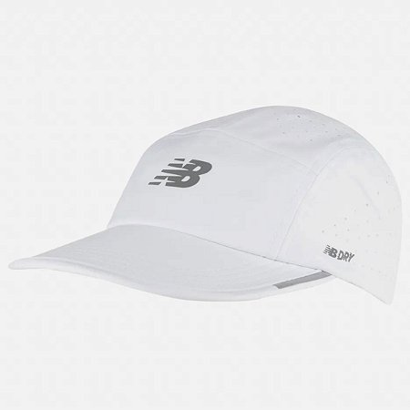 Boné New Balance 5 Panel Pro Run Branco