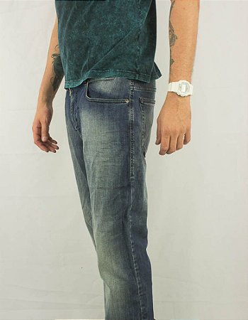 CALÇA MASCULINA ELLUS  DEEP BLUE ELASTIC SLIM