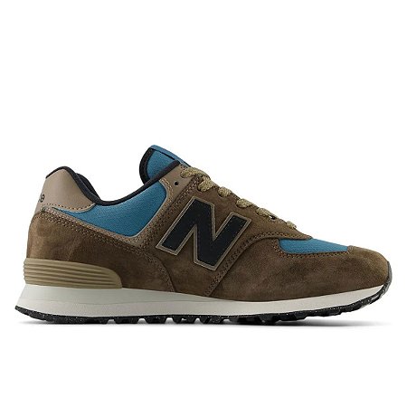 Tênis New Balance 574 Masculino Marrom Azul
