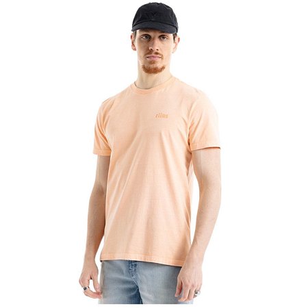 Camiseta Washed Ellus Gothic  Masculina Pêssego