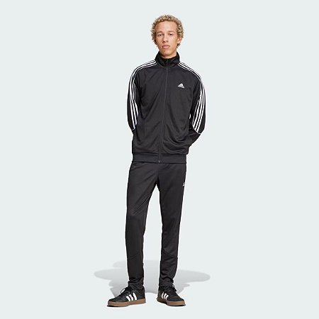 Agasalho Adidas Malha Dupla Sportswear Três Listras