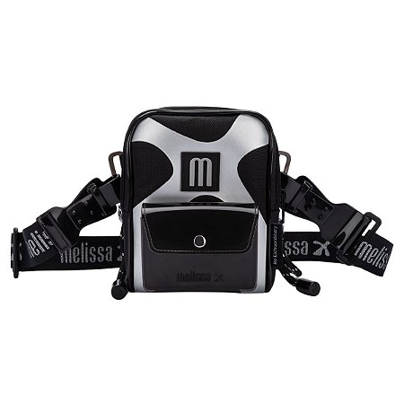Bolsa Melissa  Heat Bag Preto Prata