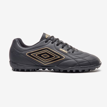 Chuteira Umbro Class Footballer Society Preto Dourado