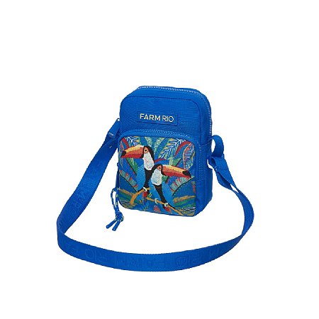 Bolsa Farm da Gema Tapete de Tucano Azul