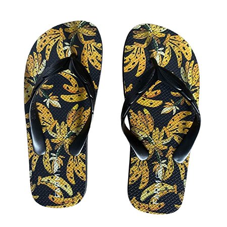 Chinelo Farm Flip Flop Preto com Bananas