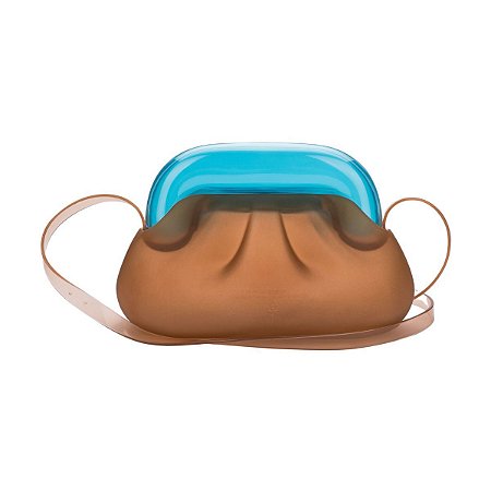 Bolsa Melissa Glass Bag Laranja Azul