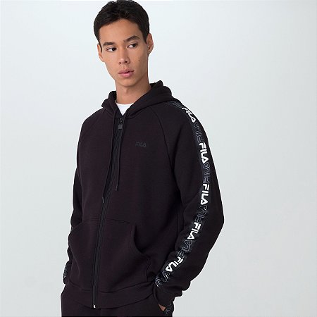 Jaqueta Fila Tape Basic Preta Masculina
