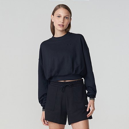 Casaco Fila Cropped Essential II Feminina Preta