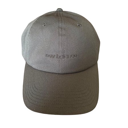 Boné New Balance 6 Panel Lifestyle Flat Preto