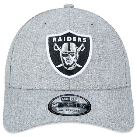Boné New Era 940 NFL Las Vegas Raiders Core Cinza Claro