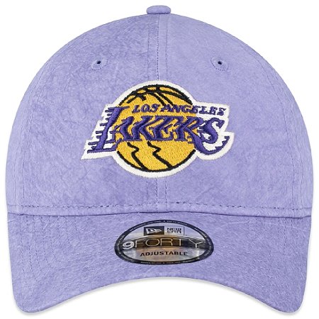 Boné New Era 940 NBA Los Angeles Lakers Cinza Claro