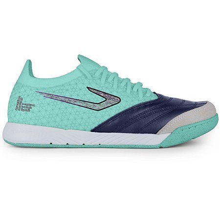 Chuteira Topper Futsal  Dominator Fuse Verde Marinho