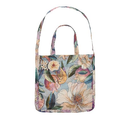 Bolsinha Farm Me leva Romance Em Flor Azul