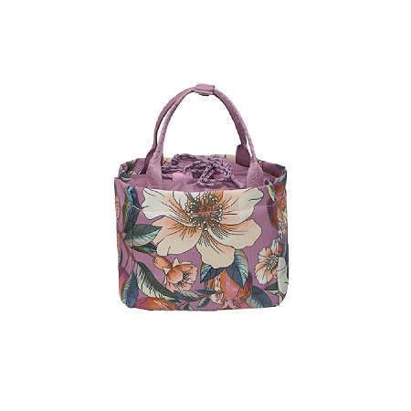 Necessaire Ziriguidum Farm Romance em Flor Roxa