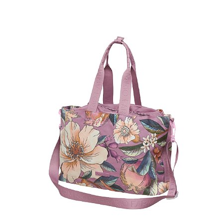 Bolsa Farm Totebag Carioca Romance em Flor Roxa