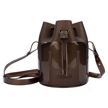 Bolsa Melissa Station Bucket Bag Bronze