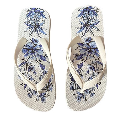 Chinelo Farm Xilo Tropical Feminino Off-White