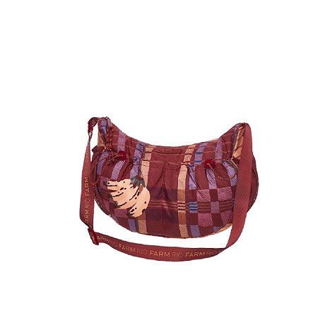 Bolsa Farm Banana G Sofia Xadrez