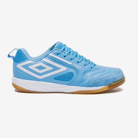 Chuteira Futsal Umbro Pro 5 Bump Azul Branco