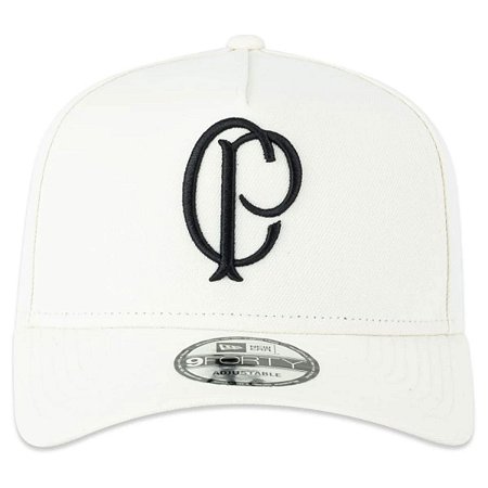 Boné New Era 940A-Frame Futebol Corinthians Branco