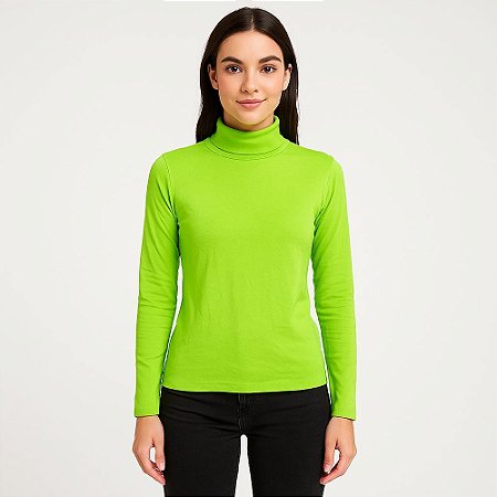 Blusa Colcci Manga Longa Gola Feminina Verde