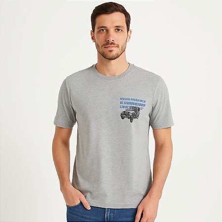 Camiseta Richards Jipe Adventure Masculina Cinza