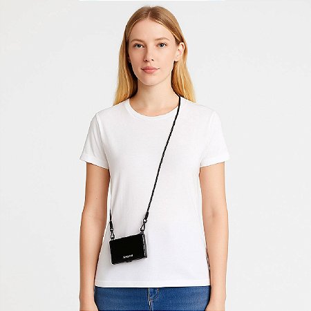 Porta cartão John John Metal Card Holder Feminino