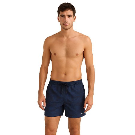 Short Red Feather Swim Masculina Roxa Preta