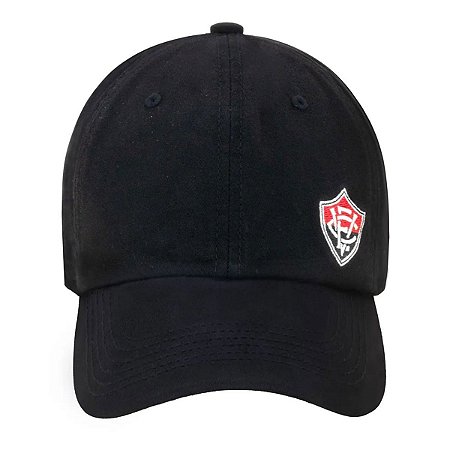Boné Vitória Supercap Masculino Preto Logo Lateral