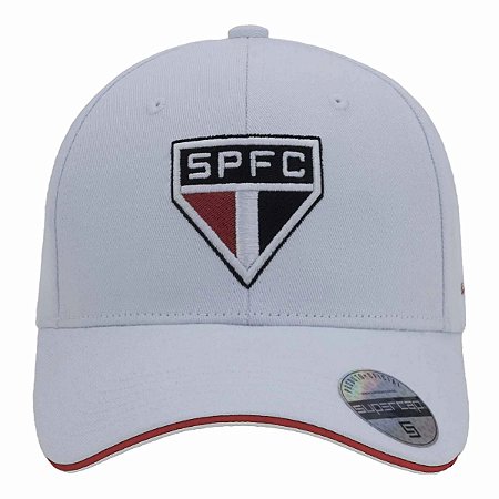 Boné São Paulo Branco Logo Central Masculino