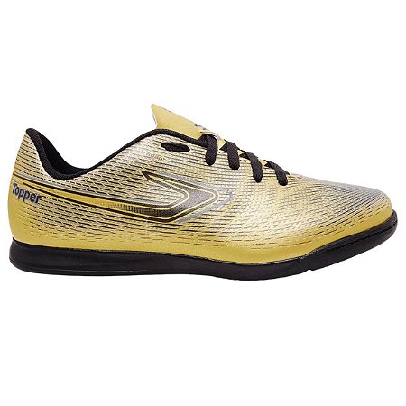 Chuteira Topper Slick VI Futsal Infantil Ouro