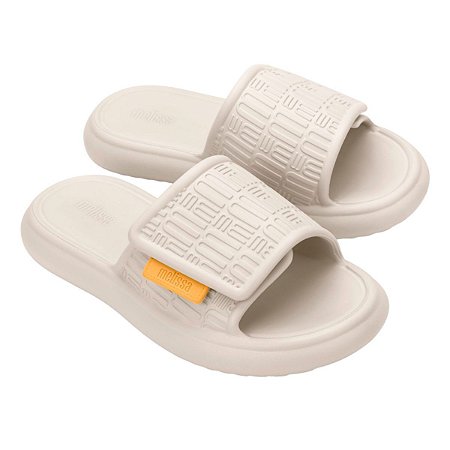 Slide Melissa Free Fuzzy Slide Feminino Bege Médio
