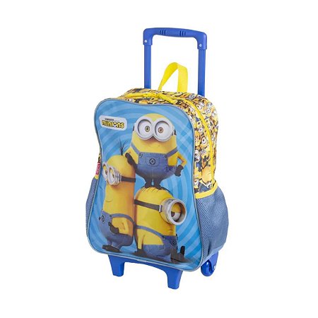 Mochila de Rodinha Grande Minions M Azul