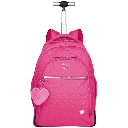 Mochila de Rodas Grande Capricho Crush Rosa