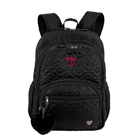 Mochila Grande Sestini Capricho Crush Preto