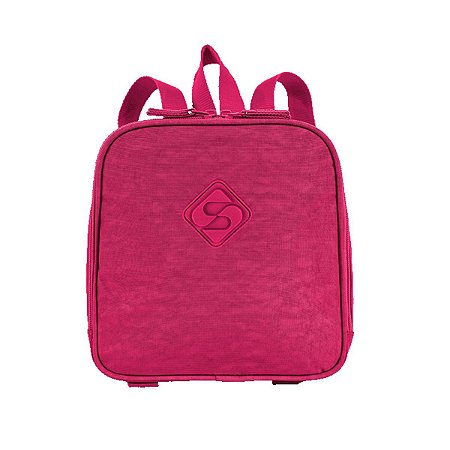 Lancheira Grande Sestini Lunch Crinkle Rosa Pink