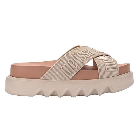 Sandália Melissa Cross M Lover Platform Bege