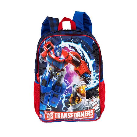 Mochila Grande Transformers Optimus Colorido Sestini