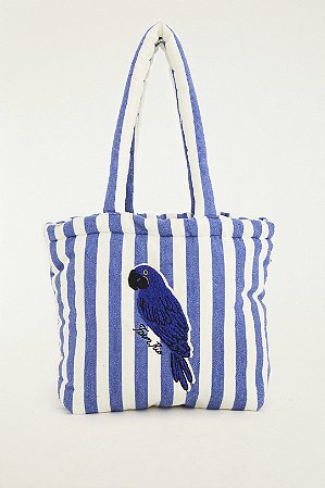 Bolsa Farm Totebag Solzão Arara Listrada
