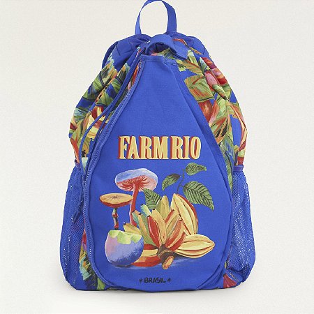 Mochila Farm Pra Jogo Arco Íris Da Terra Azul
