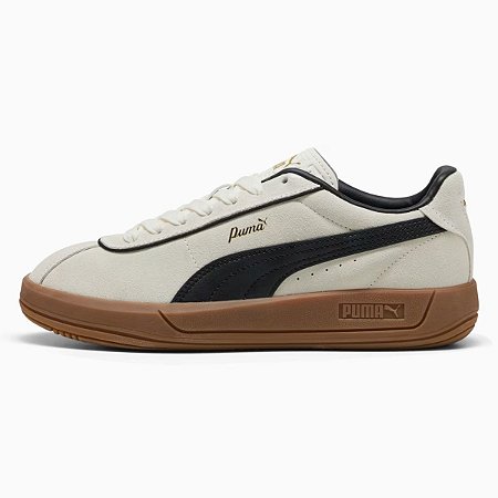 Tênis Puma Club Klassica SD Feminino Warm White Black Bege